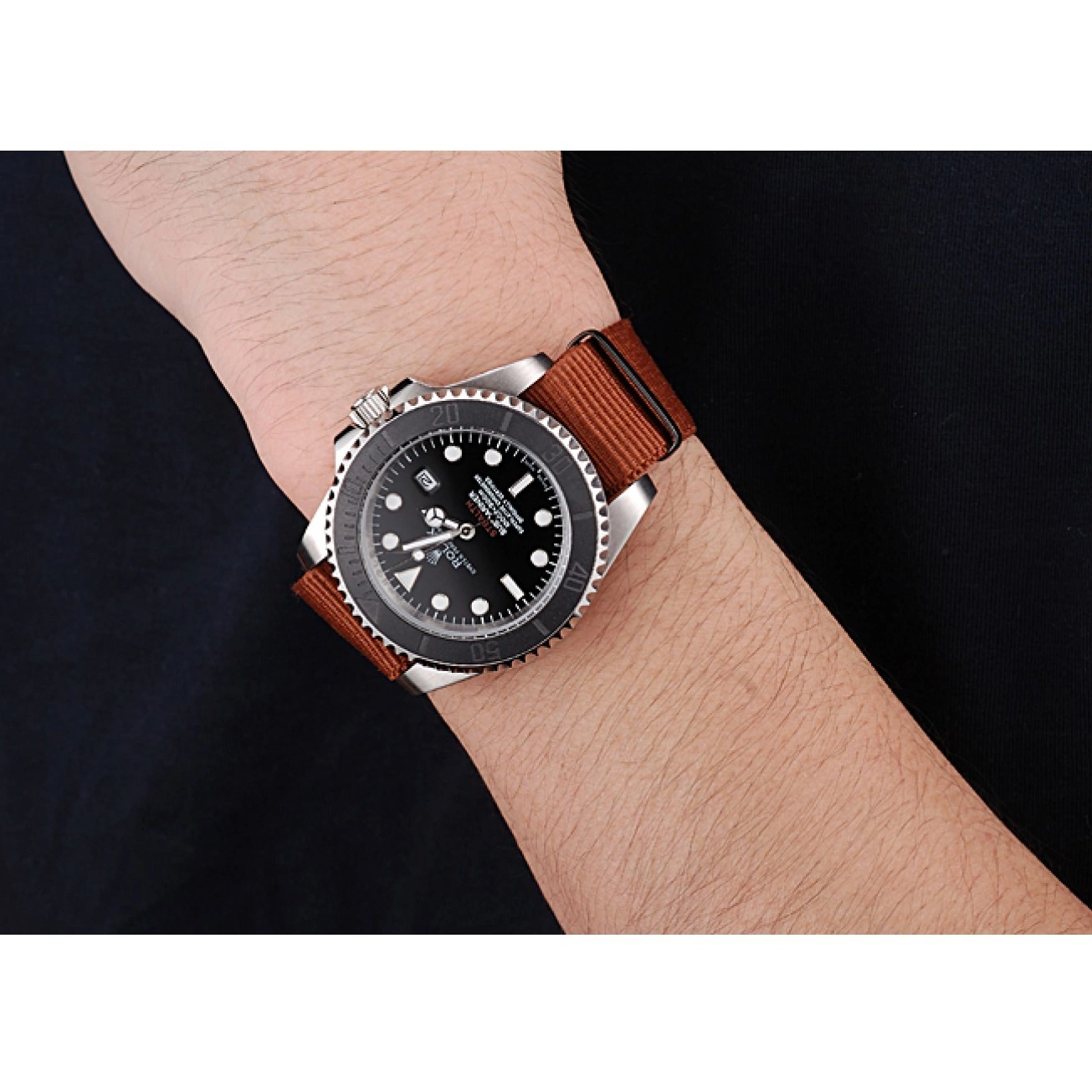 AAA Replica Watches STEALTH rl425 Brown Fabric III Rolex 621387 MK Submariner Band 0601